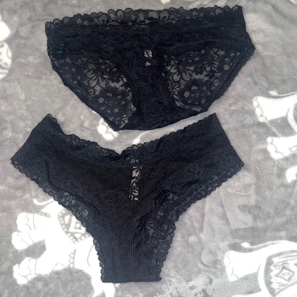 PINK Victoria's Secret Intimates & Sleepwear Black Lace Victorias